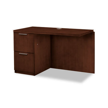 HON® Arrive Left Return For Right Pedestal Desk, 48w X 24d X 29-1-2h, Henna Cherry freeshipping - TVN Wholesale